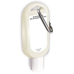 1.5 Oz. Tropical SPF 30 Broad Spectrum Sunscreen Tottle w/Carabiner