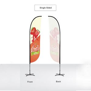 15' Single-Sided Standard Advertising Flag in Full Color