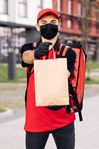 150g Kraft Paper bag with full color imprint on all sides (8.25*10.5*4")
