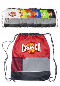 15"W X 18"H Front Pocket Drawstring Backpacks