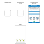 1.5"x 1.5" "Phone Friend" Square Sticky Microfiber Cleaner (Overseas)