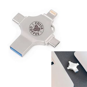 16 Gb Stockton 4-In-1 Usb Flash Drive