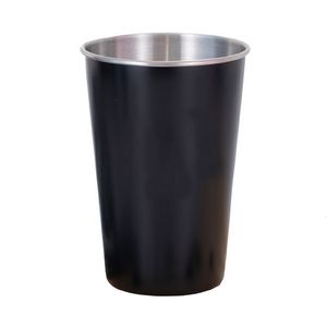 16 Oz. Black Shatterproof Stainless Steel Cups