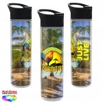 16 Oz. Full Color Wrap Insulated Bottle w/Pop-Up Sip Lid