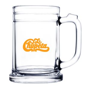 16 Oz. Glass Beer Mug (Screen Printed)