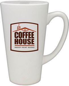 16 Oz. White Café Grandé Collection Ceramic Mug