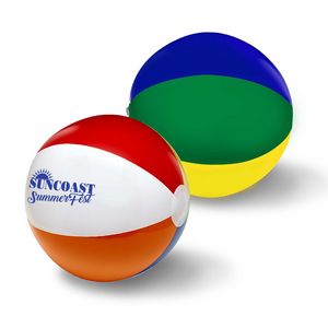 16" Six Color Beach Ball