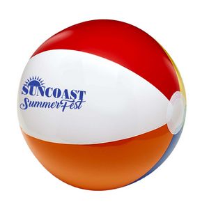 16" Six Color Beach Ball