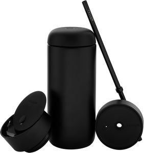16 oz Fellow Carter 3-In-1 Sip System Travel Tumbler (Matte Black)