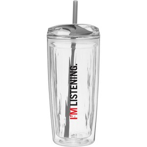 16 oz Geo Travel Tumbler (Clear)