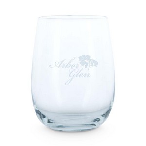 17 Oz. Stemless Wine Glass - Etched