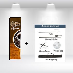 17' Single-Sided Standard Advertising Flag - Rectangle in Full Color
