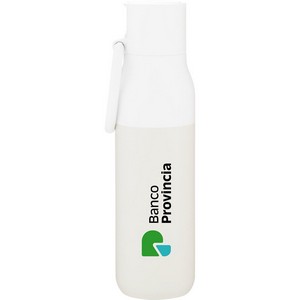 17 oz Larq Flip Top Water Bottle (Granite White)