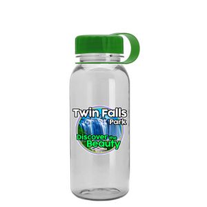 18 Oz. Digital Cadet Transparent Bottle w/Tethered Lid