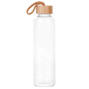 18 Oz. Vidro Glass & Bamboo Bottle