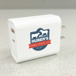 18 Watt Type C and USB Wall Adaptor