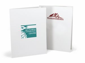 2 Color Foil-Stamped Pocket Folder-Standard White Paper