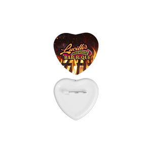 2" Heart Button