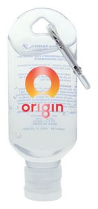 2 Oz. Hand Sanitizer Gel w/Carabiner