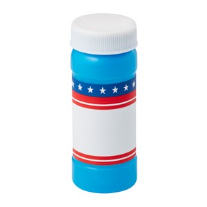2 Oz. Patriotic Bubbles w/Full Color Digital Label