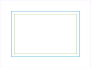 2" X 3" Rectangle Celluloid Button with a Red Flashing LED Light