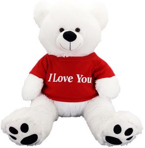 20" Stuffed Bear - White