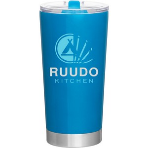 20 oz Frost Travel Tumbler (Neon Blue)