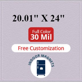 20.01 to 24 Square Inches Indoor Magnets - 30 Mil