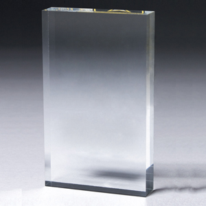 2045C-L (Laser) - Rectangular Acrylic Paperweight - 4" x 6" x 3/4"