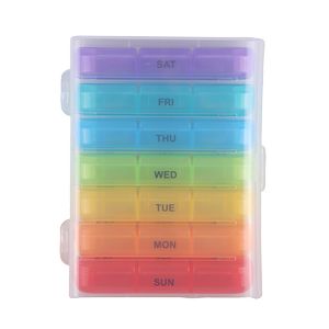 21 Compartment 7 Day Pill Box