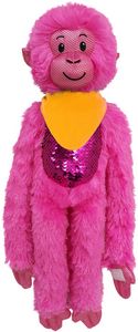 21" Hot Pink Spider Monkey with Sequins