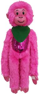 21" Hot Pink Spider Monkey with Sequins