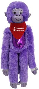21" Purple Spider Monkey with Sequins