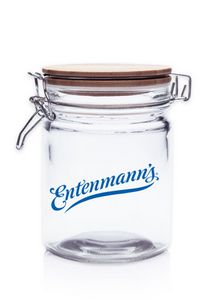 22 Oz. Candy Jars with Hinged Wood Lids
