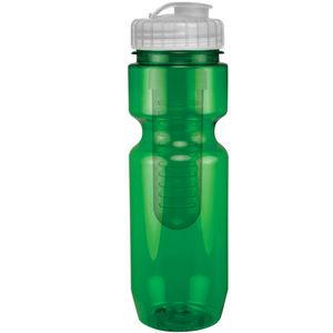 22 Oz Translucent Bike Bottle with Infuser