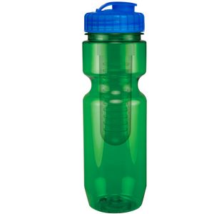 22 Oz Translucent Bike Bottle with Infuser