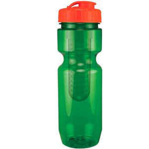 22 Oz Translucent Bike Bottle with Infuser
