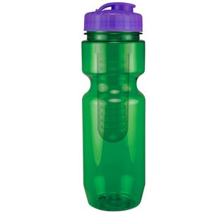 22 Oz Translucent Bike Bottle with Infuser