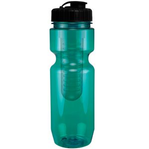 22 Oz Translucent Bike Bottle with Infuser