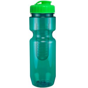 22 Oz Translucent Bike Bottle with Infuser