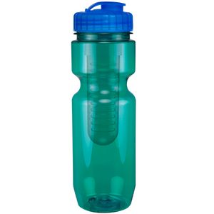 22 Oz Translucent Bike Bottle with Infuser