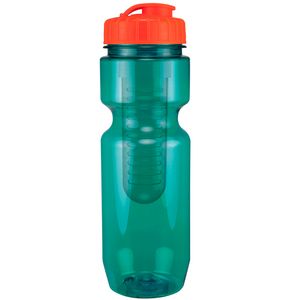 22 Oz Translucent Bike Bottle with Infuser