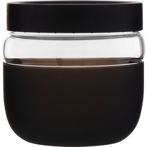 22 oz h2go Graze Glass Container (Black)