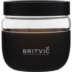 22 oz h2go Graze Glass Container (Black)