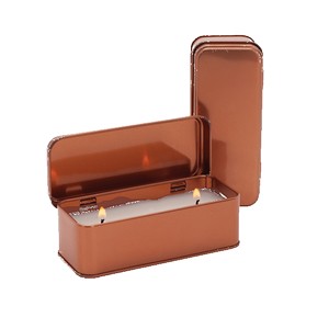 2.25 oz. Scented Copper Rectangular Candle