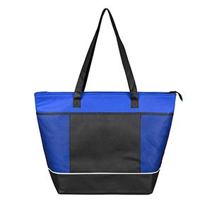 22"Wx16"Hx7Â½" Gusset - "FROST LINE" Super-Sized Insulated Zipper Cooler Tote
