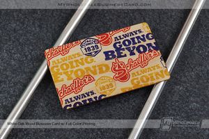 24 Hour Wood Business Cards