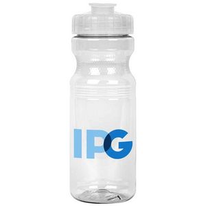 24 Oz. Eco-Polyclear Bottle w/Flip-Top Lid