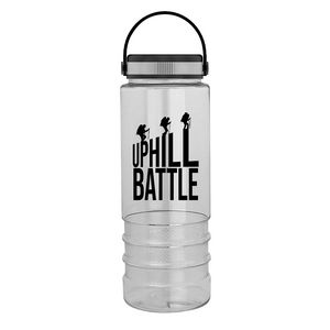 24 Oz. Salute Transparent Bottle w/Ez Grip Lid