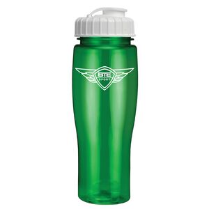 24 Oz. Translucent Contour Bottle w/ Flip Top Lid